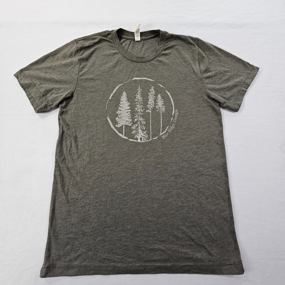 Blue‎ Ridge Georgia Forest Green Short Sleeve Tri-Blend T-Shirt Men's M